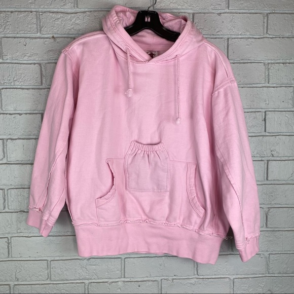brew city Tops - Brew City Novelty Beer Koozie Hooded Sweatshirt Pink Size Small